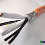 Cabo elétrico super flexível pur blindado servo motor